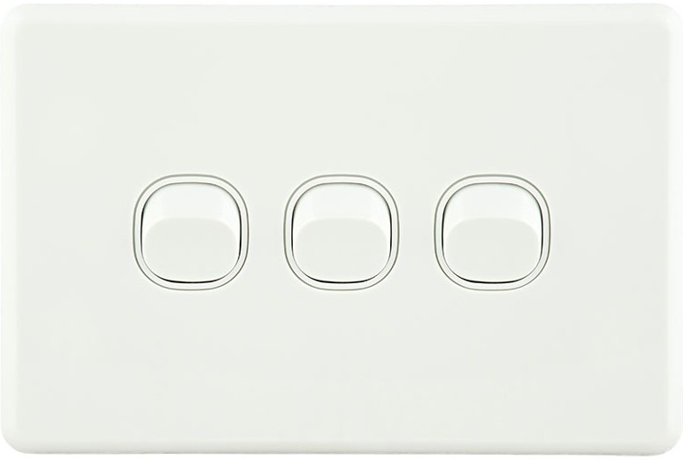 Standard Australian 3-gang wall switch